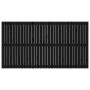Cabecero de cama pared madera maciza pino negro 204x3x110 cm de vidaXL, Cabeceros y pies de cama - Ref: Foro24-824932, Precio...