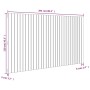 Black pine solid wood wall bed headboard 204x3x110 cm by vidaXL, Headboards and footboards - Ref: Foro24-824932, Price: 186,5...