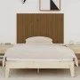 Solid pine wood wall bed headboard honey brown 140x3x90 cm by vidaXL, Headboards and footboards - Ref: Foro24-824921, Price: ...