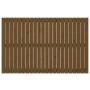 Solid pine wood wall bed headboard honey brown 140x3x90 cm by vidaXL, Headboards and footboards - Ref: Foro24-824921, Price: ...