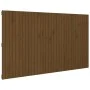 Solid pine wood wall bed headboard honey brown 204x3x110 cm by vidaXL, Headboards and footboards - Ref: Foro24-824931, Price:...