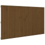 Wandbett-Kopfteil aus massivem Kiefernholz, honigbraun, 204 x 3 x 110 cm von vidaXL, Kopf- und Fußteile - Ref: Foro24-824931,...