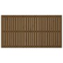 Wandbett-Kopfteil aus massivem Kiefernholz, honigbraun, 204 x 3 x 110 cm von vidaXL, Kopf- und Fußteile - Ref: Foro24-824931,...