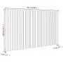 Solid pine wood wall bed headboard honey brown 204x3x110 cm by vidaXL, Headboards and footboards - Ref: Foro24-824931, Price:...