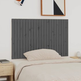 Cabecero de cama de pared madera maciza pino gris 