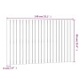 Wandbett-Kopfteil aus massivem Kiefernholz, grau, 140 x 3 x 90 cm von vidaXL, Kopf- und Fußteile - Ref: Foro24-824920, Preis:...