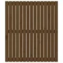 Wandbett-Kopfteil aus massivem Kiefernholz, honigbraun, 95,5 x 3 x 110 cm von vidaXL, Kopf- und Fußteile - Ref: Foro24-824936...