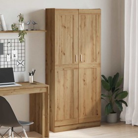 Aparador alto madera ingeniería roble artisan 82,5x30,5x185 cm