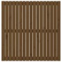 Wandbett-Kopfteil aus honigbraunem Kiefernholz, 108 x 3 x 110 cm von vidaXL, Kopf- und Fußteile - Ref: Foro24-824926, Preis: ...
