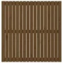 Wandbett-Kopfteil aus honigbraunem Kiefernholz, 108 x 3 x 110 cm von vidaXL, Kopf- und Fußteile - Ref: Foro24-824926, Preis: ...