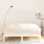 Solid white pine wood wall bed headboard 146.5x3x110 cm by vidaXL, Headboards and footboards - Ref: Foro24-824944, Price: 93,...