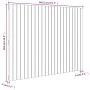 Cabecero cama de pared madera maciza pino blanco 146,5x3x110 cm de vidaXL, Cabeceros y pies de cama - Ref: Foro24-824944, Pre...
