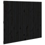 Wandbett-Kopfteil aus schwarzem Kiefernholz, 127,5 x 3 x 110 cm von vidaXL, Kopf- und Fußteile - Ref: Foro24-824942, Preis: 8...