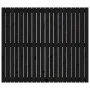 Cabecero de cama pared madera maciza pino negro 127,5x3x110 cm de vidaXL, Cabeceros y pies de cama - Ref: Foro24-824942, Prec...