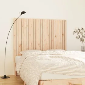 Wandbett-Kopfteil aus massivem Kiefernholz, 146,5 x 3 x 110 cm von vidaXL, Kopf- und Fußteile - Ref: Foro24-824943, Preis: 80...