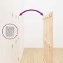 Cabecero de cama de pared madera maciza de pino 146,5x3x110 cm de vidaXL, Cabeceros y pies de cama - Ref: Foro24-824943, Prec...