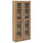 Aparador alto madera ingeniería roble artisan 82,5x30,5x185 cm