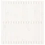 Wandbett-Kopfteil aus massivem weißem Kiefernholz, 108 x 3 x 110 cm von vidaXL, Kopf- und Fußteile - Ref: Foro24-824924, Prei...