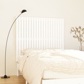 Solid white pine wood wall bed headboard 127.5x3x110 cm by vidaXL, Headboards and footboards - Ref: Foro24-824939, Price: 90,...