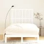 Solid white pine wood wall bed headboard 127.5x3x110 cm by vidaXL, Headboards and footboards - Ref: Foro24-824939, Price: 89,...