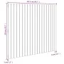 Wandbett-Kopfteil aus massivem weißem Kiefernholz, 127,5 x 3 x 110 cm von vidaXL, Kopf- und Fußteile - Ref: Foro24-824939, Pr...