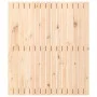 Wandbett-Kopfteil aus massivem Kiefernholz, 95,5 x 3 x 110 cm von vidaXL, Kopf- und Fußteile - Ref: Foro24-824933, Preis: 57,...