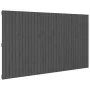 Wandbett-Kopfteil aus massivem Kiefernholz in Grau, 204 x 3 x 110 cm von vidaXL, Kopf- und Fußteile - Ref: Foro24-824930, Pre...