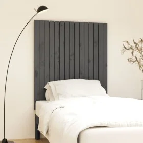 Gray pine solid wood wall bed headboard 95.5x3x110 cm by vidaXL, Headboards and footboards - Ref: Foro24-824935, Price: 64,17...