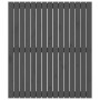 Wandbett-Kopfteil aus massivem Kiefernholz in Grau, 95,5 x 3 x 110 cm von vidaXL, Kopf- und Fußteile - Ref: Foro24-824935, Pr...