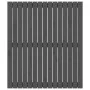 Wandbett-Kopfteil aus massivem Kiefernholz in Grau, 95,5 x 3 x 110 cm von vidaXL, Kopf- und Fußteile - Ref: Foro24-824935, Pr...