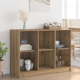 Aparador madera de ingeniería roble artiasian 102x37x75,5 cm