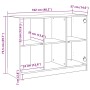 Aparador madera de ingeniería roble artiasian 102x37x75,5 cm