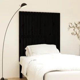 Wandbett-Kopfteil aus schwarzem Kiefernholz, 95,5 x 3 x 110 cm von vidaXL, Kopf- und Fußteile - Ref: Foro24-824937, Preis: 54...
