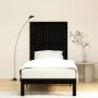 Black pine solid wood wall bed headboard 95.5x3x110 cm by vidaXL, Headboards and footboards - Ref: Foro24-824937, Price: 54,5...