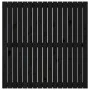 Solid black pine wood wall bed headboard 108x3x110 cm by vidaXL, Headboards and footboards - Ref: Foro24-824927, Price: 107,2...