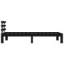 Estructura de cama madera maciza negro 90x200 cm de vidaXL, Camas y somieres - Ref: Foro24-814743, Precio: 94,45 €, Descuento: %