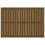 Cabecero de cama pared madera maciza marrón miel 159,5x3x110 cm de vidaXL, Cabeceros y pies de cama - Ref: Foro24-824951, Pre...