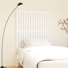 Solid white pine wood wall bed headboard 95.5x3x110 cm by vidaXL, Headboards and footboards - Ref: Foro24-824934, Price: 68,9...