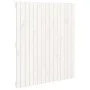 Wandbett-Kopfteil aus massivem weißem Kiefernholz, 95,5 x 3 x 110 cm von vidaXL, Kopf- und Fußteile - Ref: Foro24-824934, Pre...
