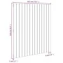 Wandbett-Kopfteil aus massivem weißem Kiefernholz, 95,5 x 3 x 110 cm von vidaXL, Kopf- und Fußteile - Ref: Foro24-824934, Pre...