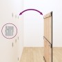 Wandbett-Kopfteil aus massivem Kiefernholz in Grau, 127,5 x 3 x 110 cm von vidaXL, Kopf- und Fußteile - Ref: Foro24-824940, P...