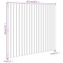 Wandbett-Kopfteil aus massivem Kiefernholz in Grau, 127,5 x 3 x 110 cm von vidaXL, Kopf- und Fußteile - Ref: Foro24-824940, P...