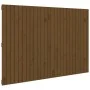 Solid pine wood wall bed headboard honey brown 166x3x110 cm by vidaXL, Headboards and footboards - Ref: Foro24-824961, Price:...
