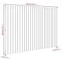 Solid pine wood wall bed headboard honey brown 166x3x110 cm by vidaXL, Headboards and footboards - Ref: Foro24-824961, Price:...