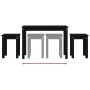 Stackable tables 3 pieces solid black pine wood by vidaXL, Side tables - Ref: Foro24-824982, Price: 57,41 €, Discount: %
