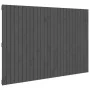 Wandbett-Kopfteil aus massivem Kiefernholz in Grau, 166 x 3 x 110 cm von vidaXL, Kopf- und Fußteile - Ref: Foro24-824960, Pre...