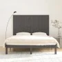 Wandbett-Kopfteil aus massivem Kiefernholz in Grau, 166 x 3 x 110 cm von vidaXL, Kopf- und Fußteile - Ref: Foro24-824960, Pre...