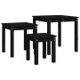 Stackable tables 3 pieces solid black pine wood by vidaXL, Side tables - Ref: Foro24-824977, Price: 61,52 €, Discount: %
