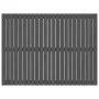 Wandbett-Kopfteil aus massivem Kiefernholz in Grau, 146,5 x 3 x 110 cm von vidaXL, Kopf- und Fußteile - Ref: Foro24-824945, P...