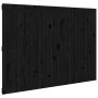 Solid black pine wood wall bed headboard 159.5x3x110 cm by vidaXL, Headboards and footboards - Ref: Foro24-824952, Price: 150...
